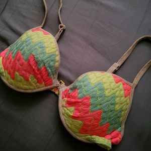 Victoria Secret multi color bikini top